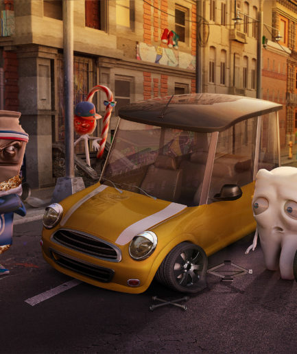 Run-Flat-Bridgestone-Tooth-vs-Candies-Lamano-Studio-Illustration-Post-Production-CGI-Animation-Handcraft-Photography