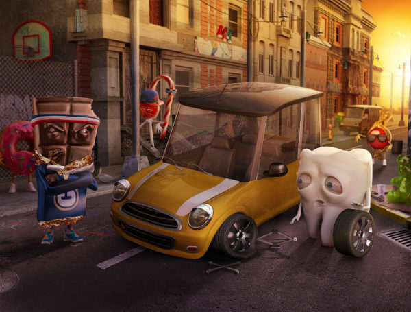 Run-Flat-Bridgestone-Tooth-vs-Candies-Lamano-Studio-Illustration-Post-Production-CGI-Animation-Handcraft-Photography